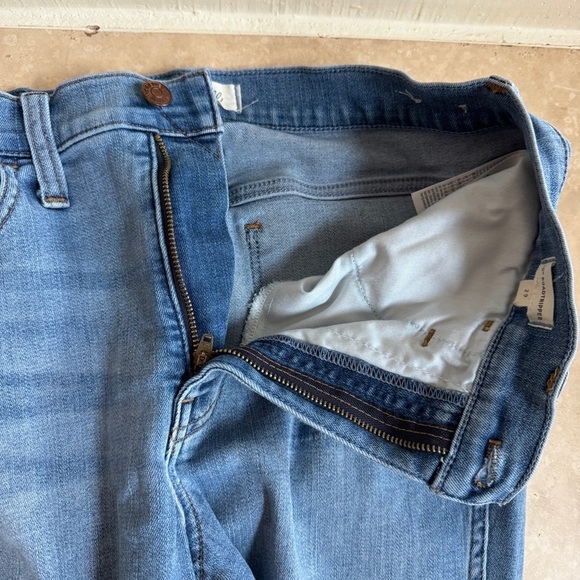 Madewell 10 Inch High Rise Roadtripper Skinny Slit Hem Womens Size 29 Blue - Picture 8 of 16